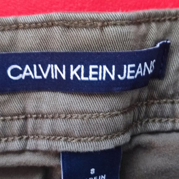 Calvin Klein Jeans olive green pants women's size 8 - Picture 5 of 9